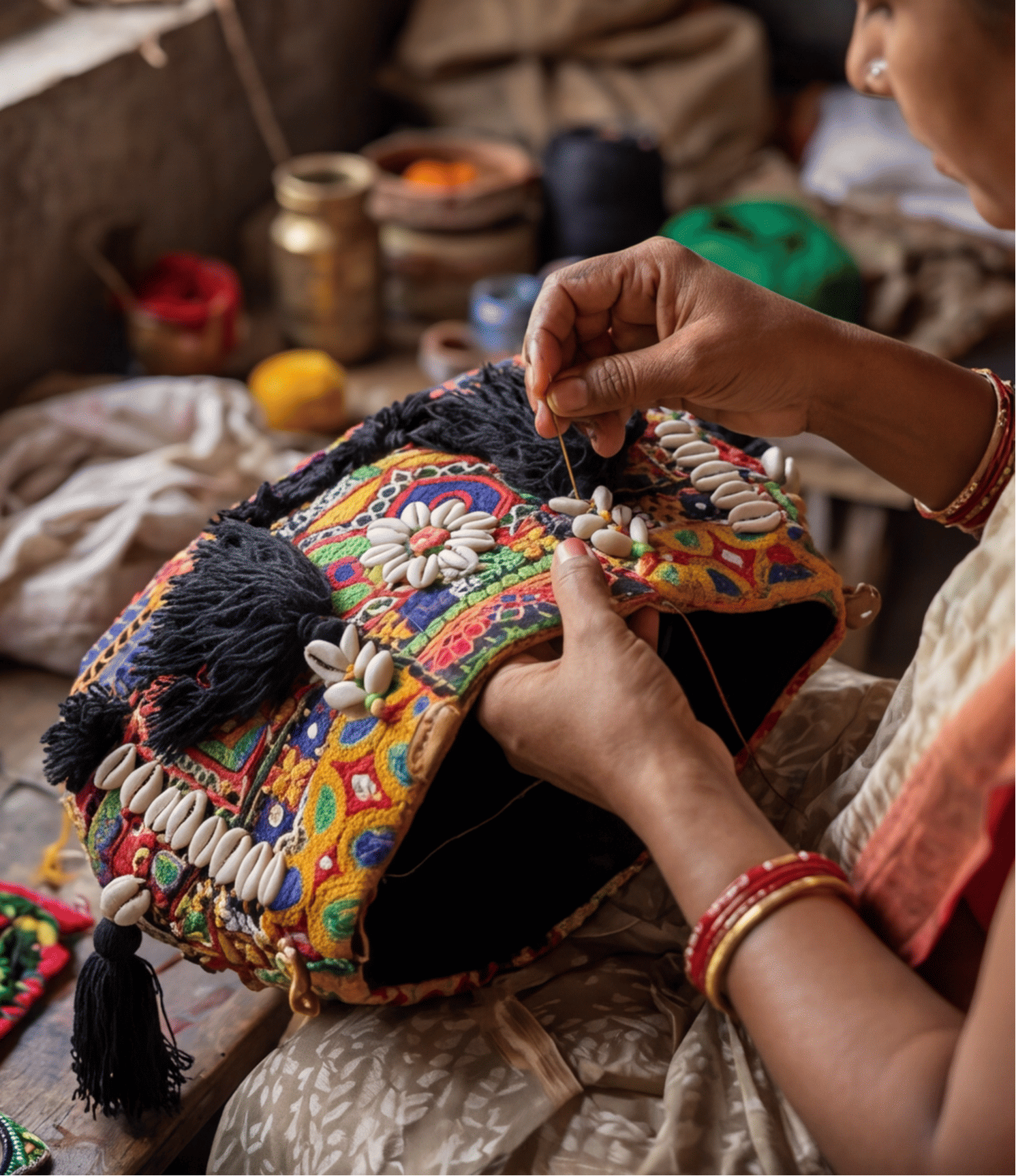 Black Kasidha Art  - Banjaara Bag