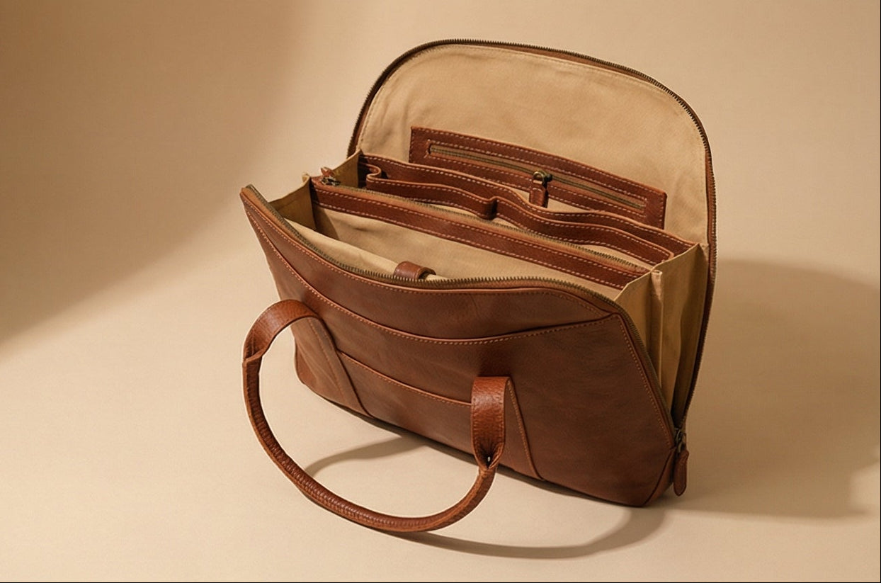 16 inch laptop leather bag